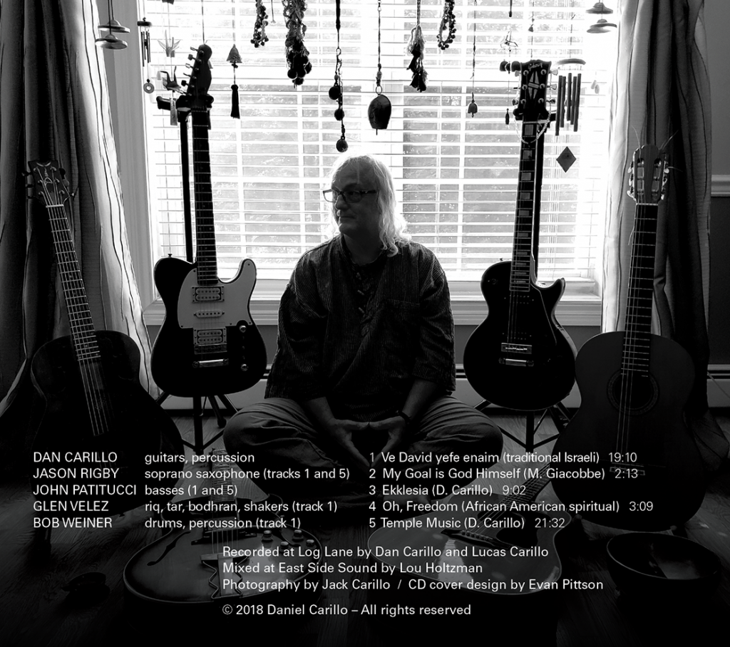 Commercial Design: Dan Carillo Liminal Space CD Cover Back